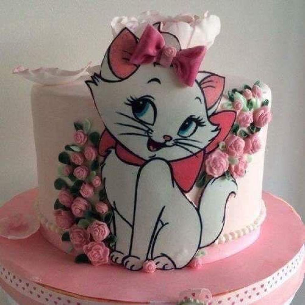 Fantaisie joyeux anniversaire chat mix stand up/givrage comestibles gâteau toppers chats amoureux 